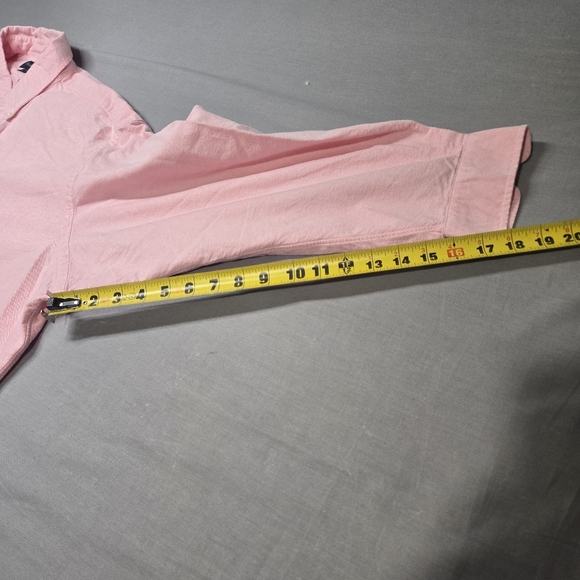 Ralph Lauren Men's 17.5 Cotton Pink Yarmouth Long Sleeve Button Down Shirt - Picture 11 of 11